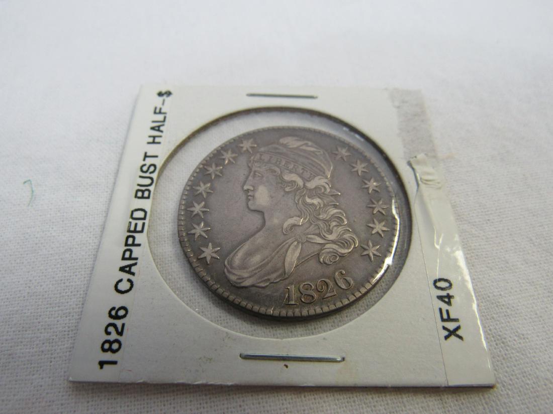 1826 Capped Bust Half: 1826 Capped Bust Half. In very good condition.