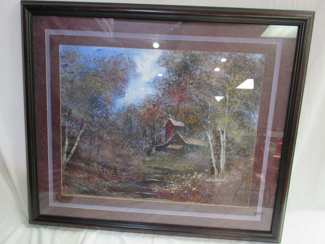 Anna Sandhu Ray Original Pastel: Original Pastel by Anna Sandhu Ray. Born 1946, ex wife of James Earl Ray whom was convicted for the assasination of Martin Luther King Jr. Artwork matted and framed behind glass. Two small nicks that