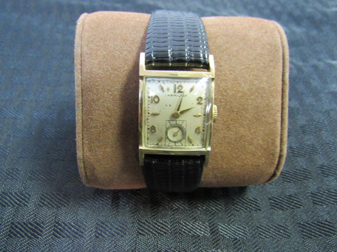 Antique Hamilton 14k Gold Wrist Watch