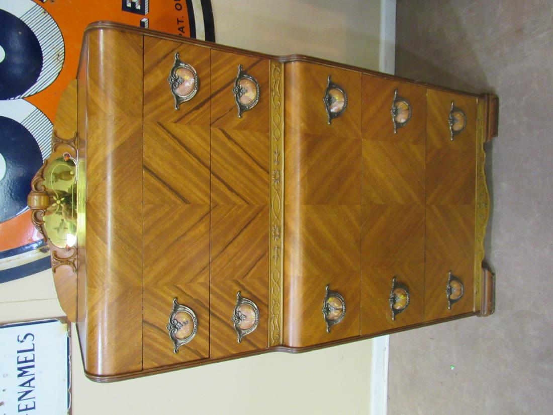 Art Deco Waterfall Highboy W Bakelite Pulls Nov 23 2018 Ole