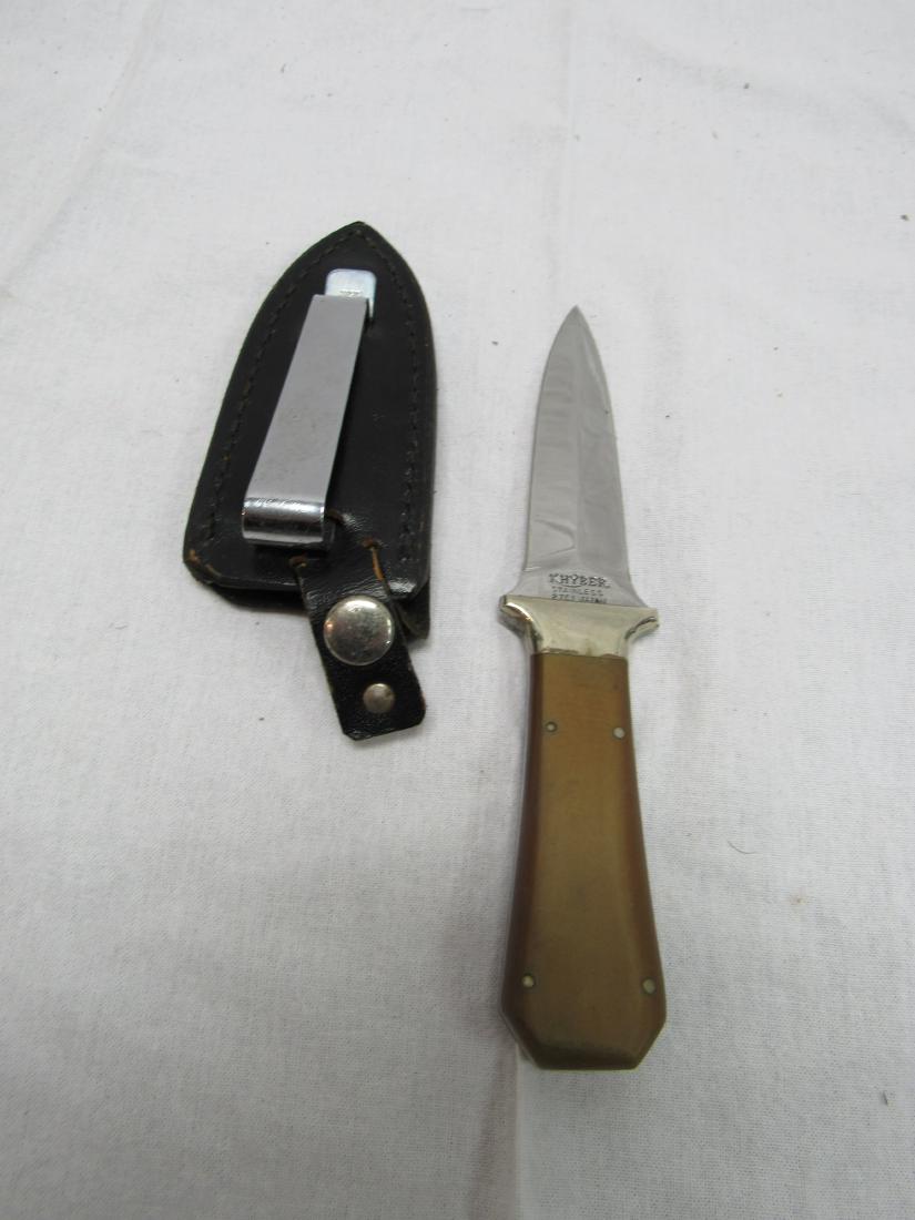 1950's Khyber Japanese Boot Knife: 1950's Khyber Japanese Boot Knife with sheath. Serial No. 2751. Measures 6.5x1.25"