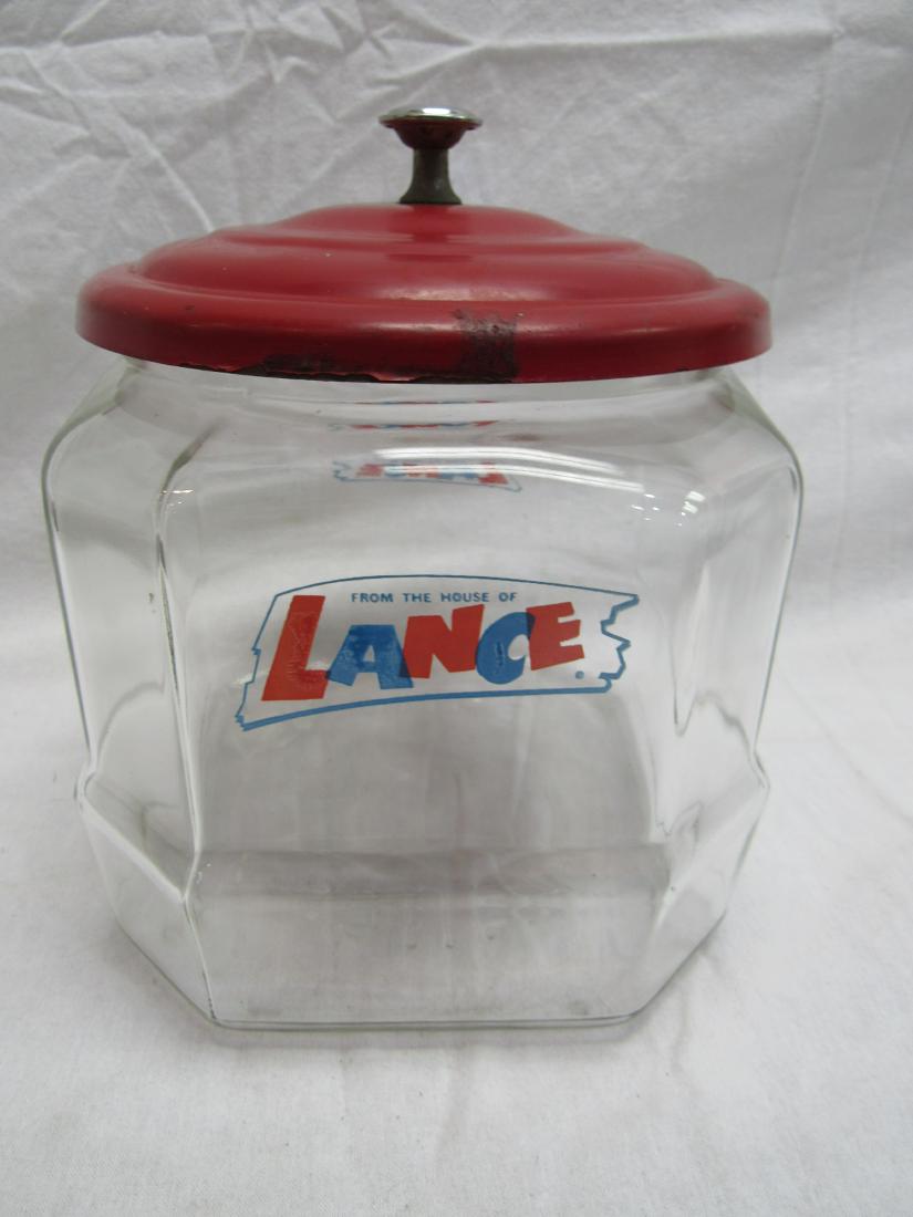 Vintage Lance Candy Jar w/ Original Lid