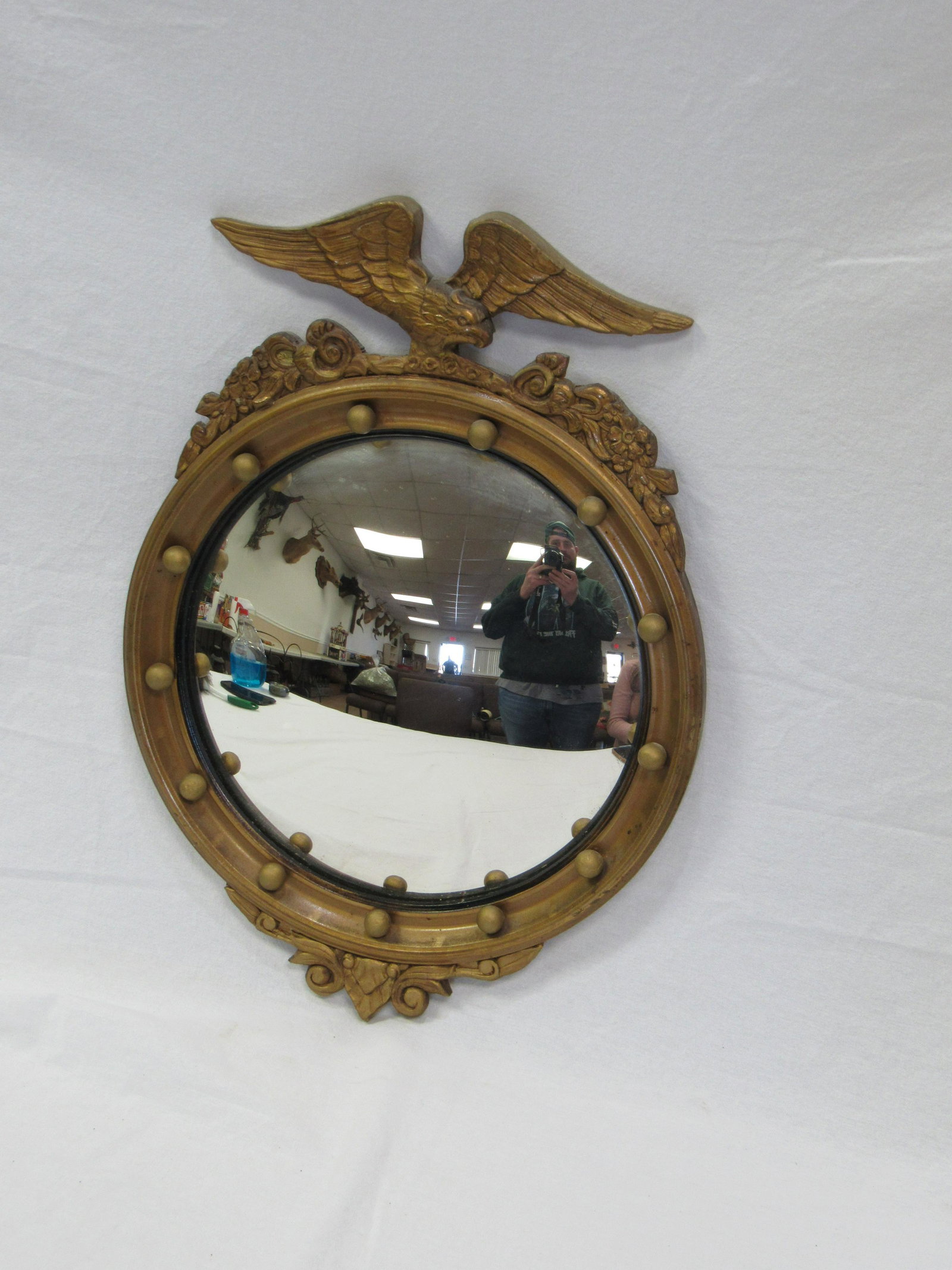 Antique Federal Convex Mirror (1 of 3)