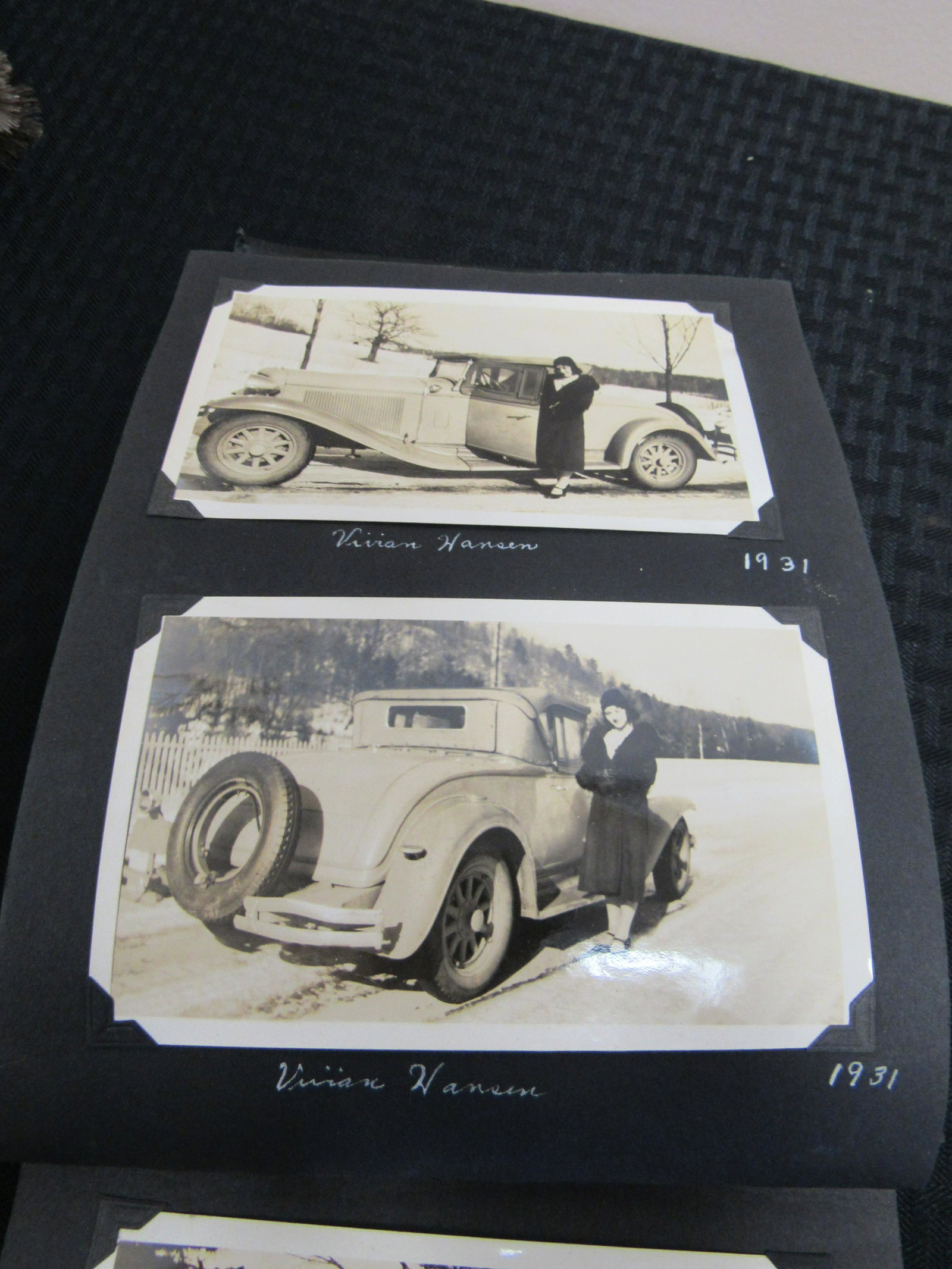 Circa 1920-1930 Minnesota, California Album Inc.: Circa 1920-1930 Minnesota, California Album Inc. Postcard size snapshot. Subject matter includes: livestock, homestead, cars & tractors. Very good condition.