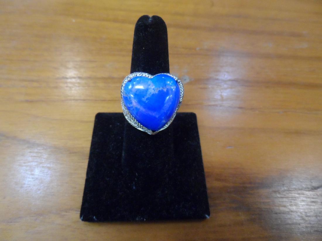 Blue Lapis Sterling Ring (1 of 3)