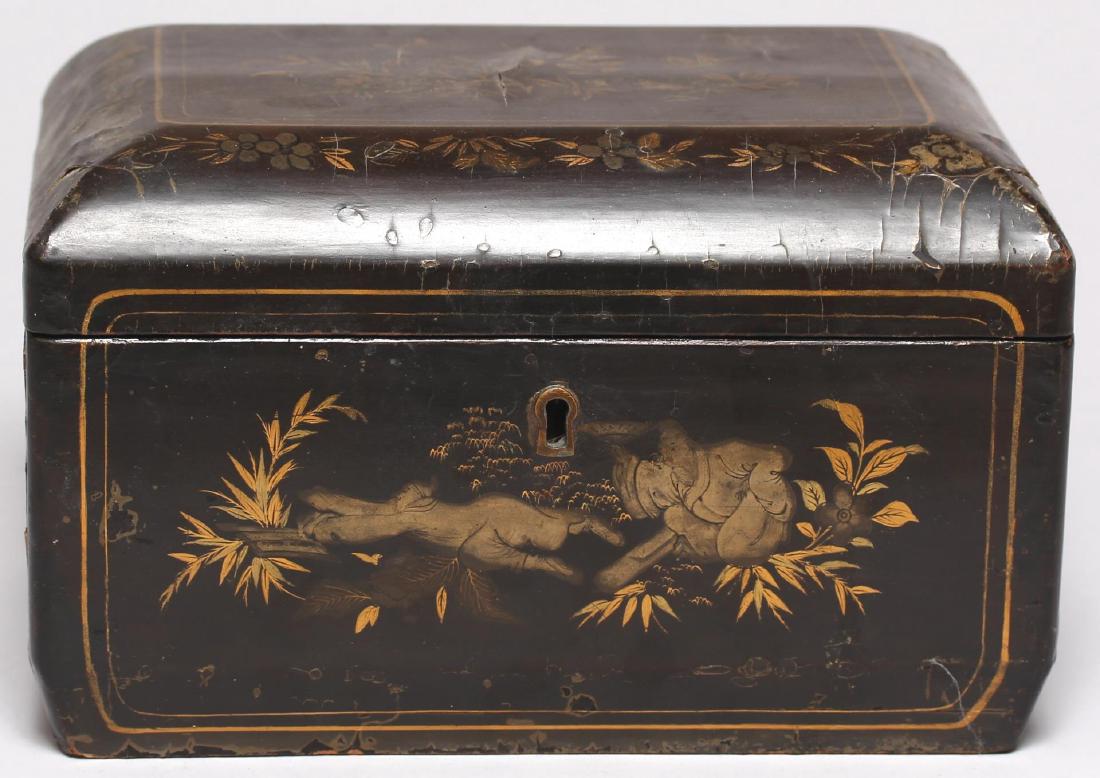 Antique Chinese Lacquer & Gilt Box (1 of 6)