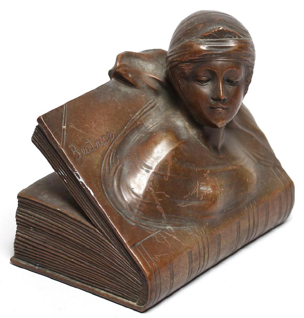 Jennings Brothers Bronzed "Beatrice" Paperweight (1 of 5)