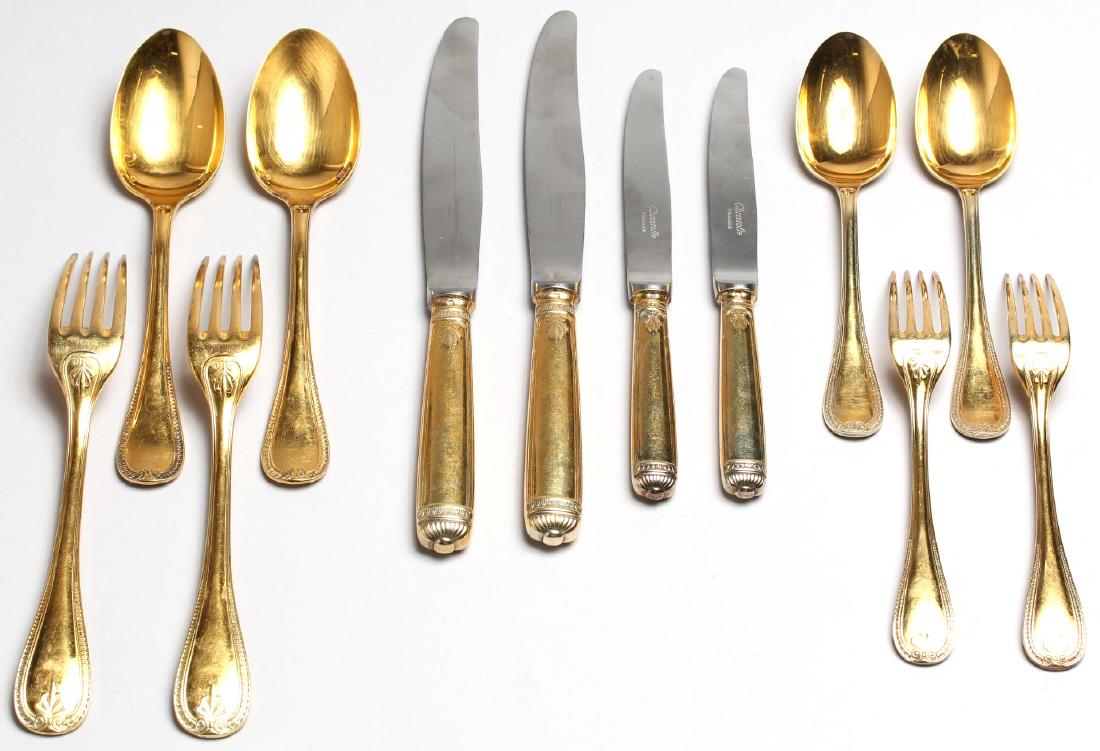 2 Christofle Gold-Plated Flatware Place Settings (1 of 10)