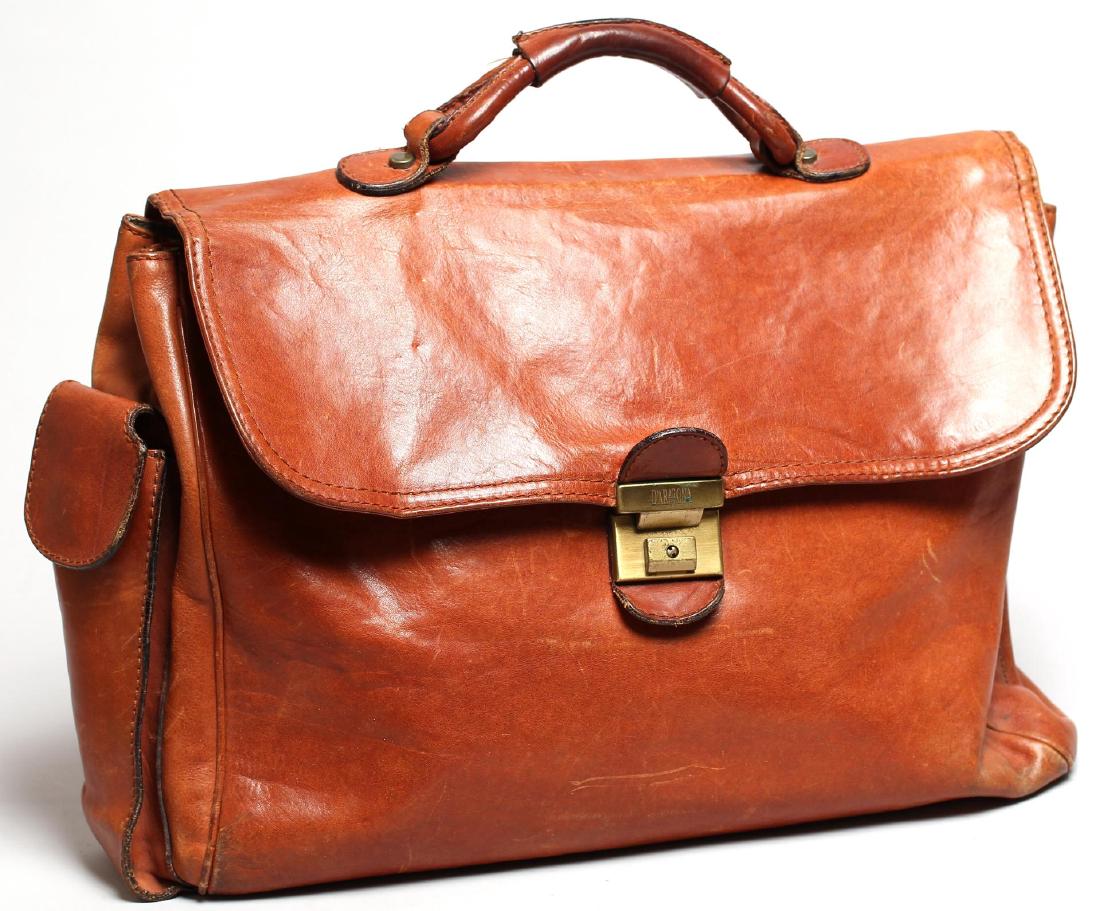 leather soft sided briefcase