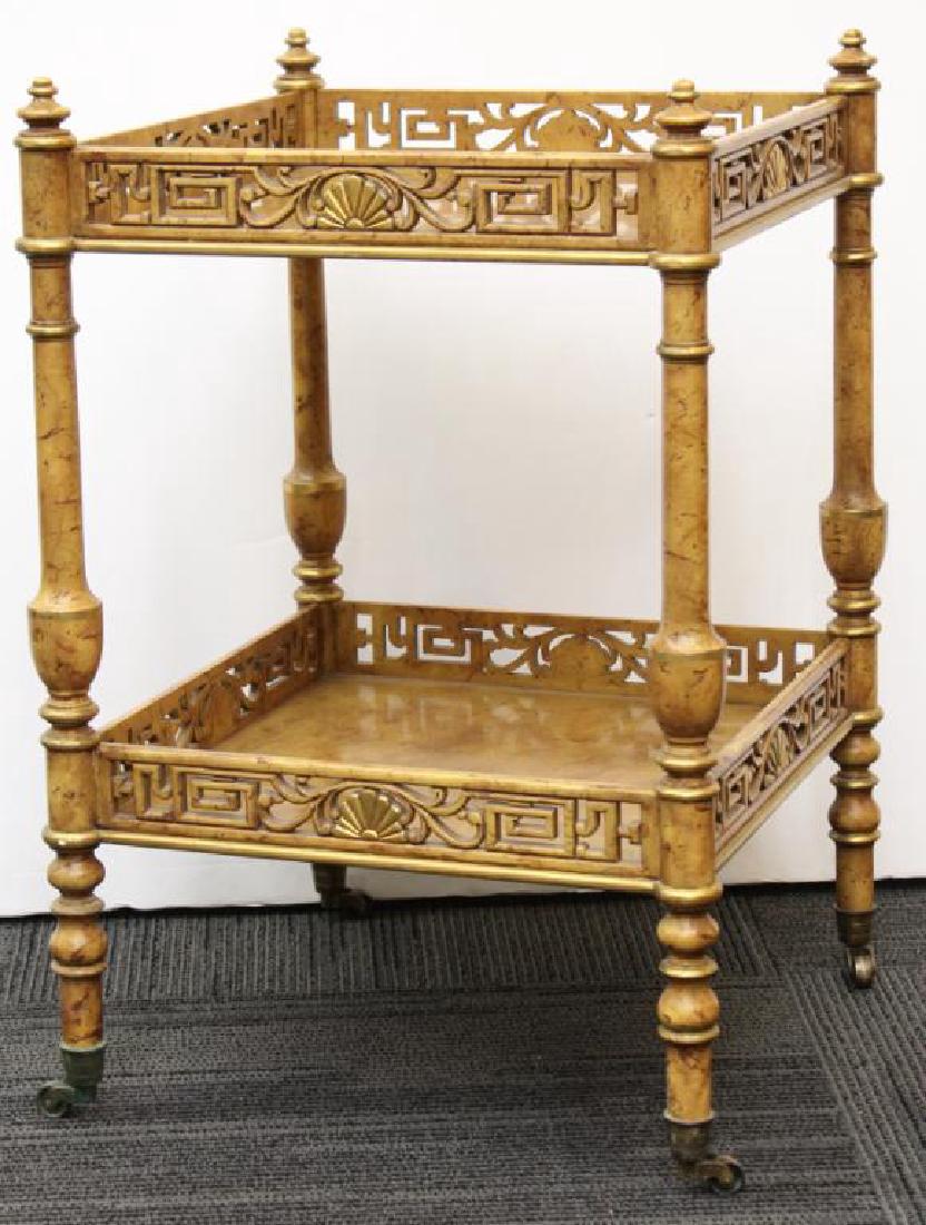 Mario Buatta Two-Tier Rolling Bar Cart (1 of 4)