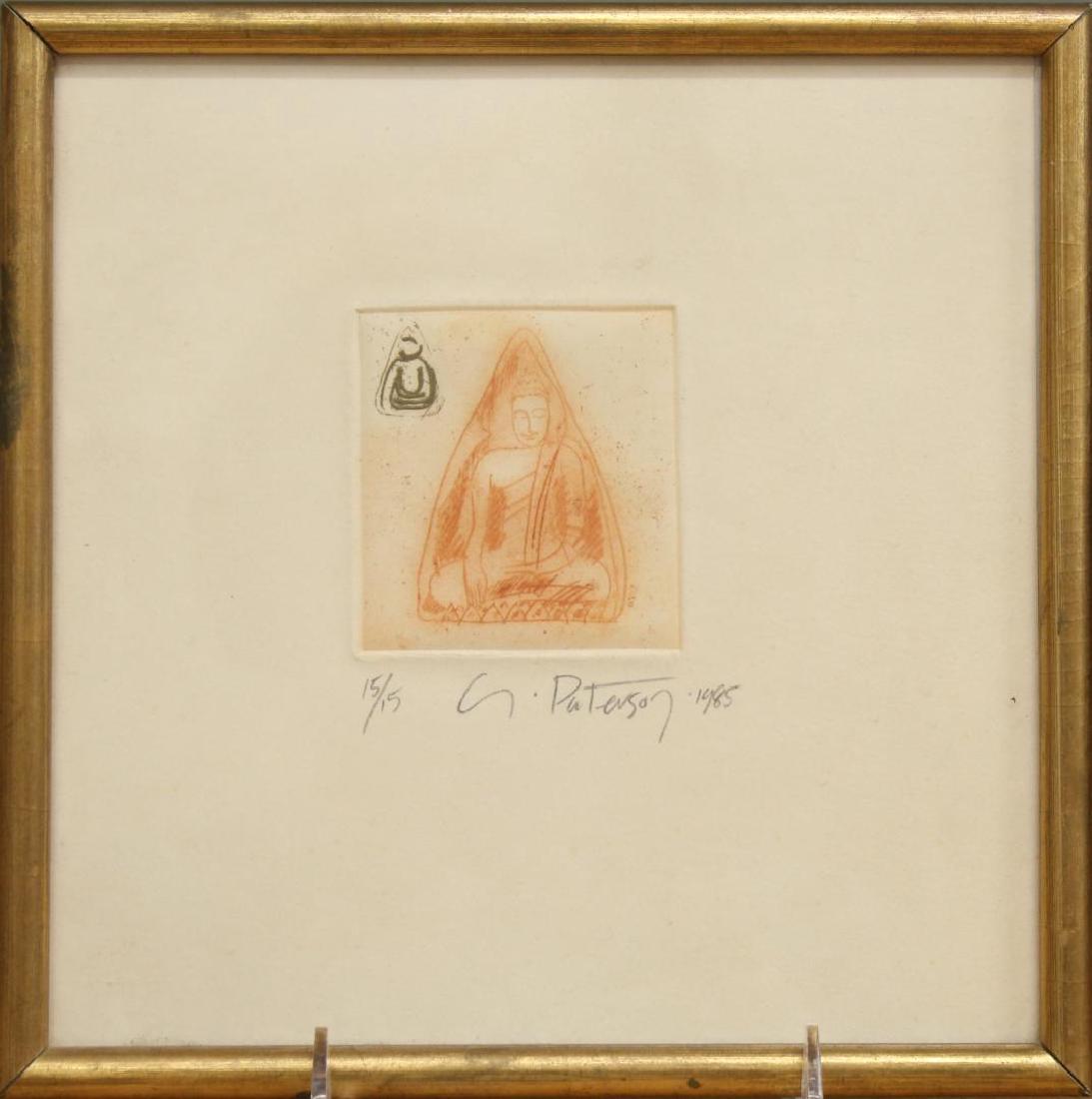 Signed G. Paterson- Buddhist Etching (1 of 3)