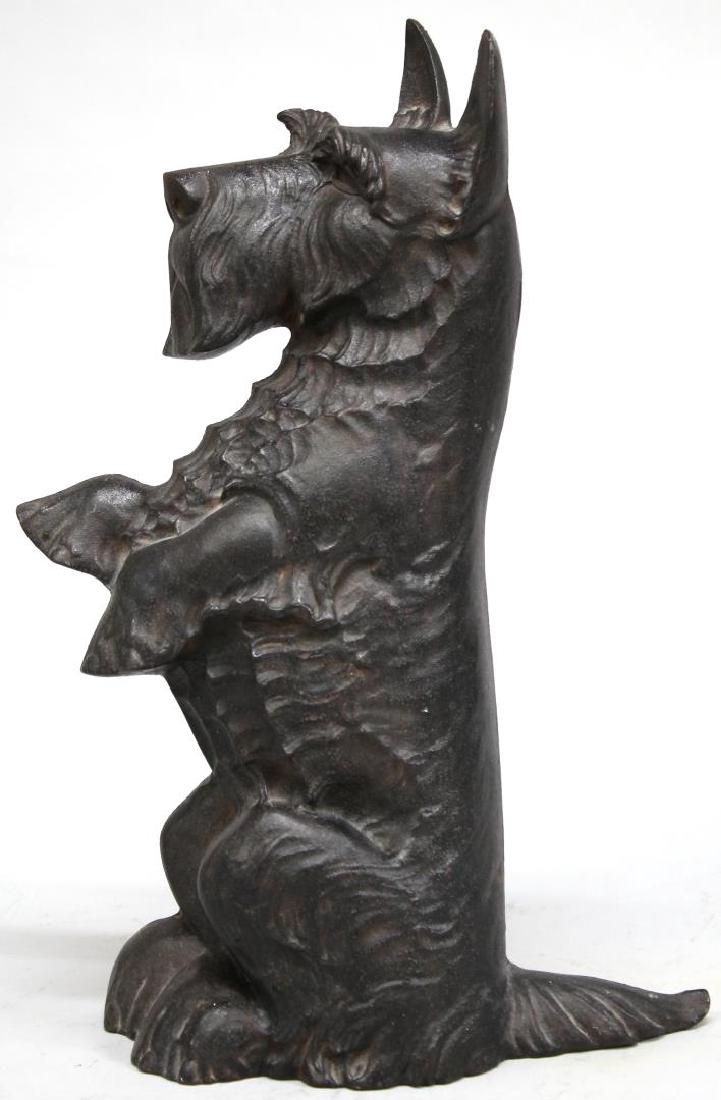 Large Cast Iron Black Scottish Terrier Doorstop (1 of 4)