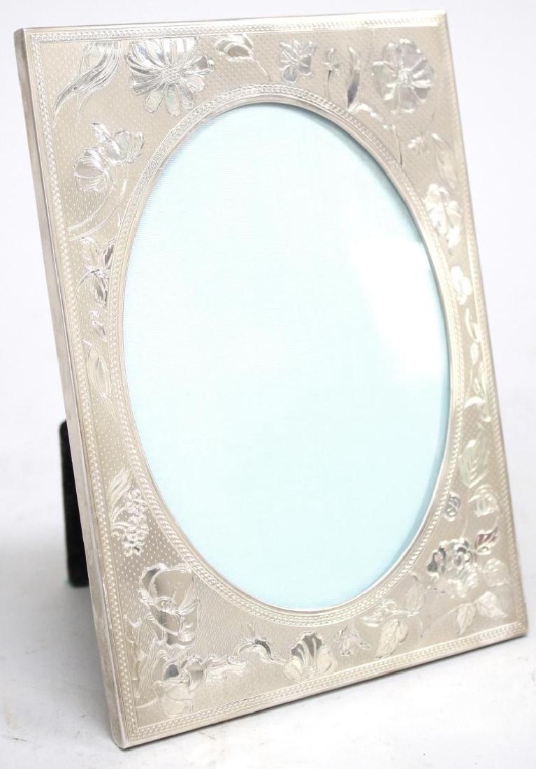Tiffany & Co. Chased Sterling Silver Picture Frame (1 of 3)