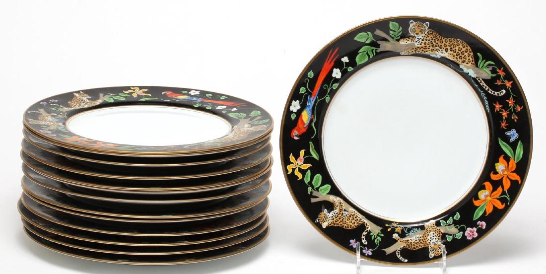 14 Lynn Chase "Jaguar Jungle" Dinner Plates (1 of 3)