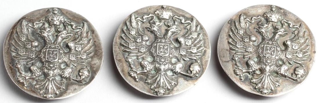 3 Russian Silver Imperial Eagle Bottle Lids (1 of 3)