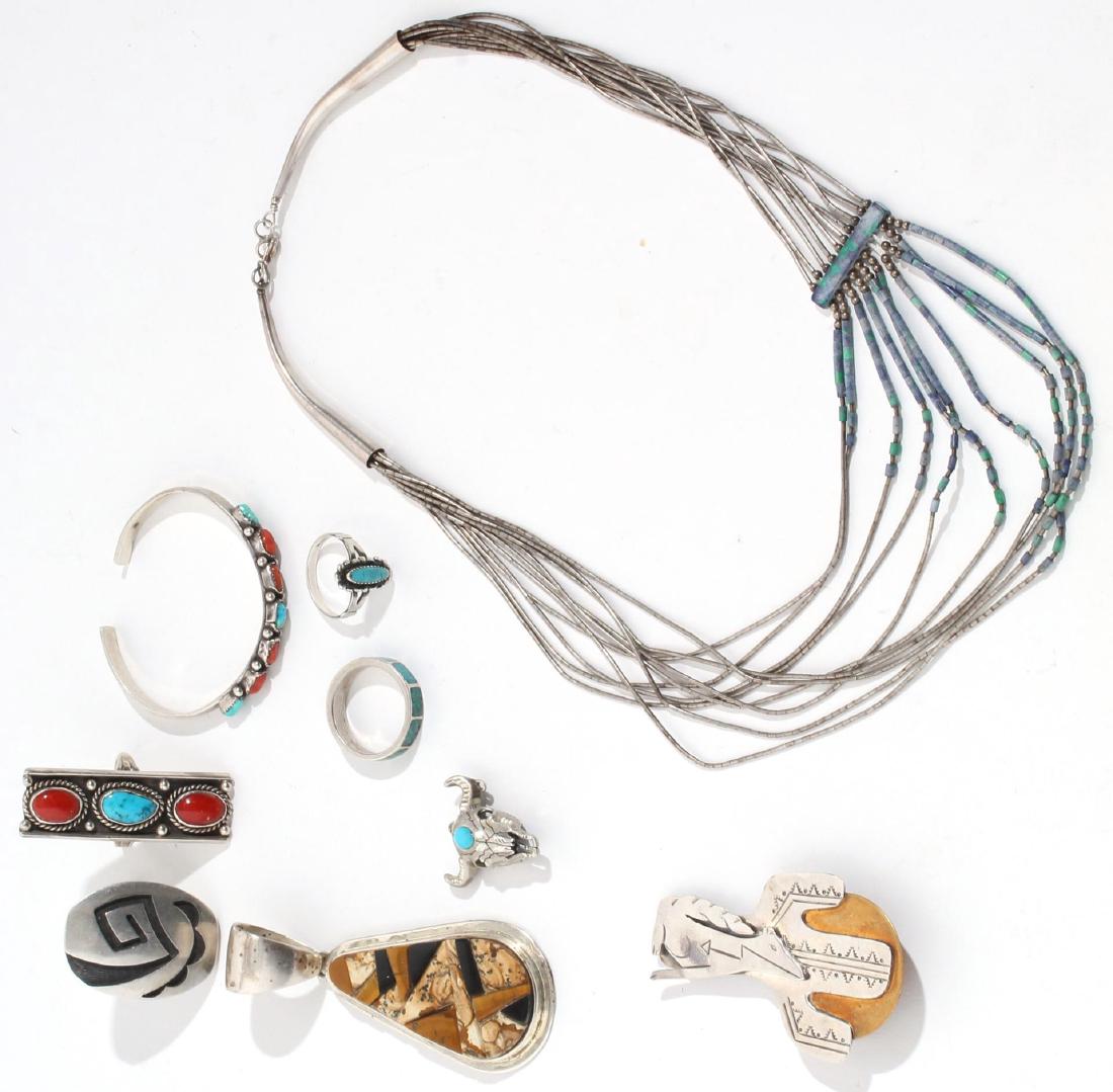 Group of Native American & Southwestern Silver (1 of 8)