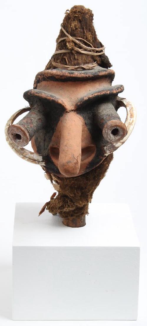 Papua New Guinea Ethnographic Tribal Pottery Mask (1 of 6)