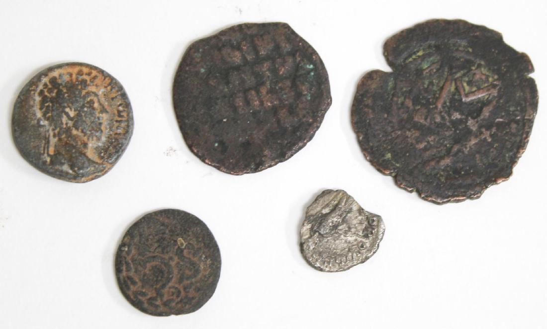 5 Assorted Ancient Coins, Incl. Greek & Roman (1 of 4)