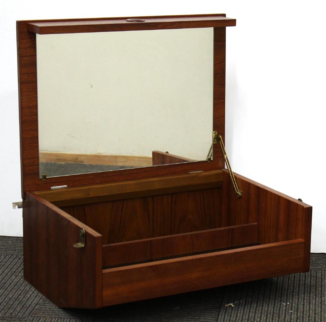Danish Modern DUX Teak Floating Bar/ Jewel Console (1 of 6)