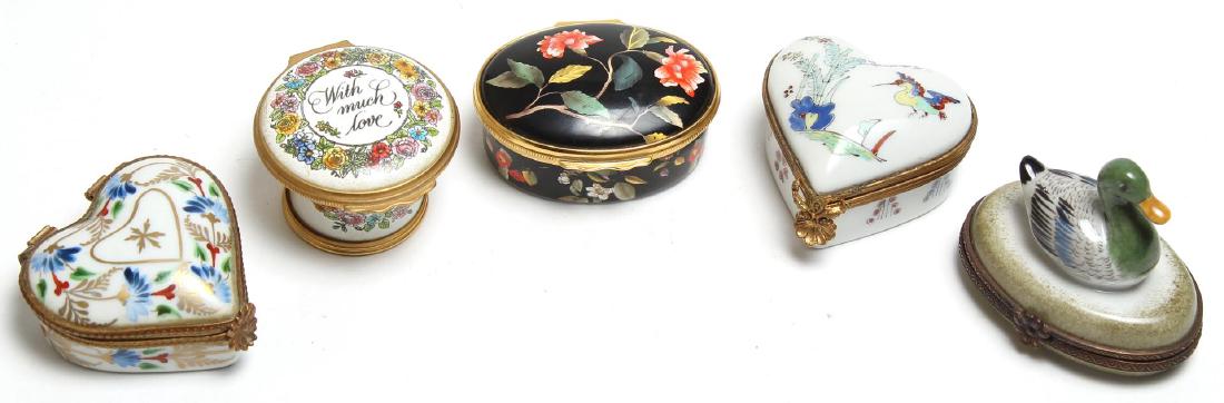 5 Enameled Boxes incl. Le Tallec & Halcyon Days (1 of 7)