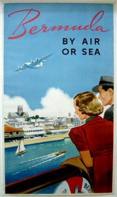 ANON Poster Bermuda by Air or By Sea C1937