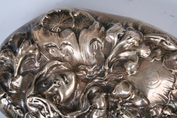 3 Piece Sterling Silver Art Nouveau Vanity Set - 4