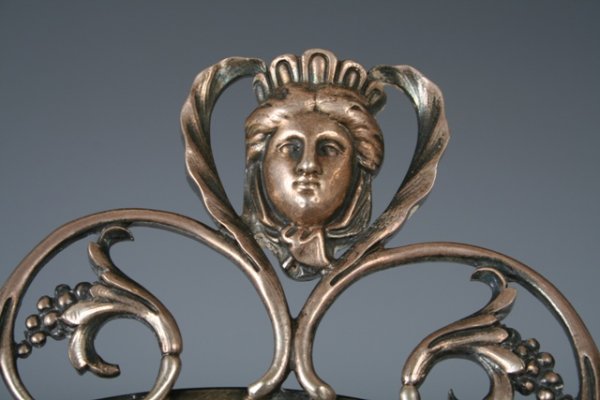 3 Piece Sterling Silver Art Nouveau Vanity Set - 7