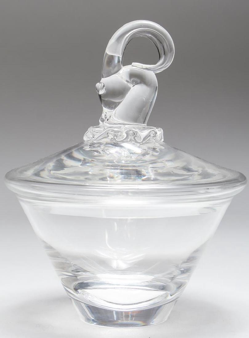 Vintage Steuben Crystal Ram's Head Candy Dish (1 of 3)