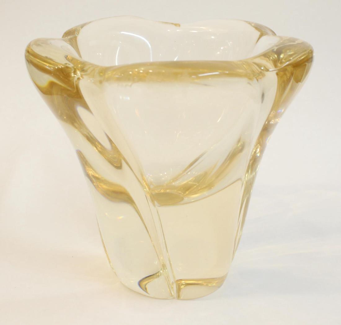 Rare Daum Champagne-Colored Crystal Vase (1 of 4)