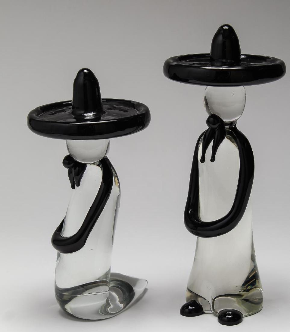 Murano Glass- Vintage Pair of "Mexican" Figures (1 of 4)