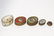 5 Vintage Lady's Dresser Boxes, incl. Bronze
