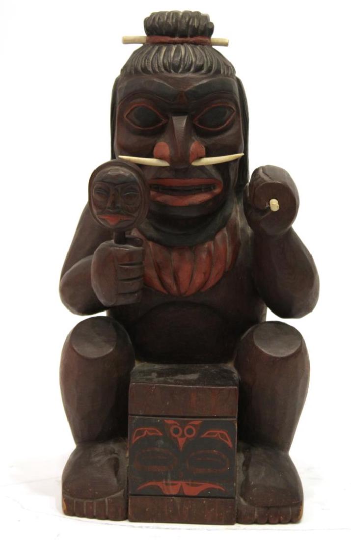Northwest Coast Native American Carved Wood Figure (1 of 4)