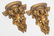 Italian Giltwood Wall Brackets, Rococo-Style, Pair