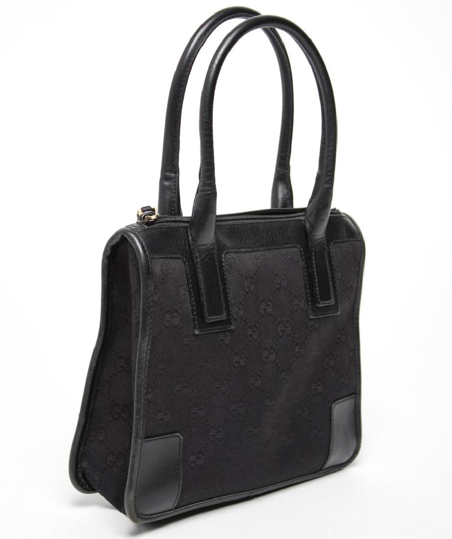 Gucci Handbag in Black Monogram Canvas & Leather (1 of 5)