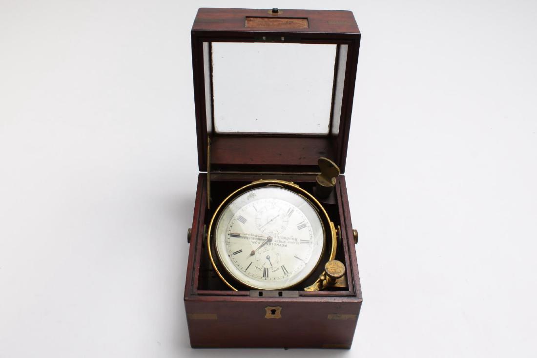 Victorian Nautical Boxed Clock, Gimbaled, English (1 of 4)