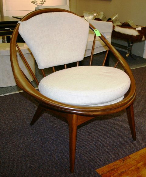 Selig Denmark Sidechair c1950s: Inlaid wood decoration32" x 34 " x 25"