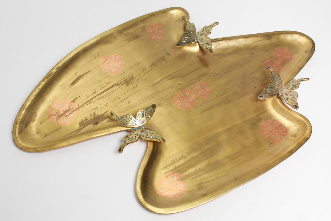 Los Castillo Taxco Tray, Mixed Metal, Vintage (1 of 3)