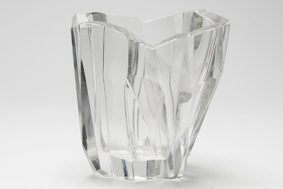 Mid-Century Modern "Iceberg" Glass Vase (1 of 3)