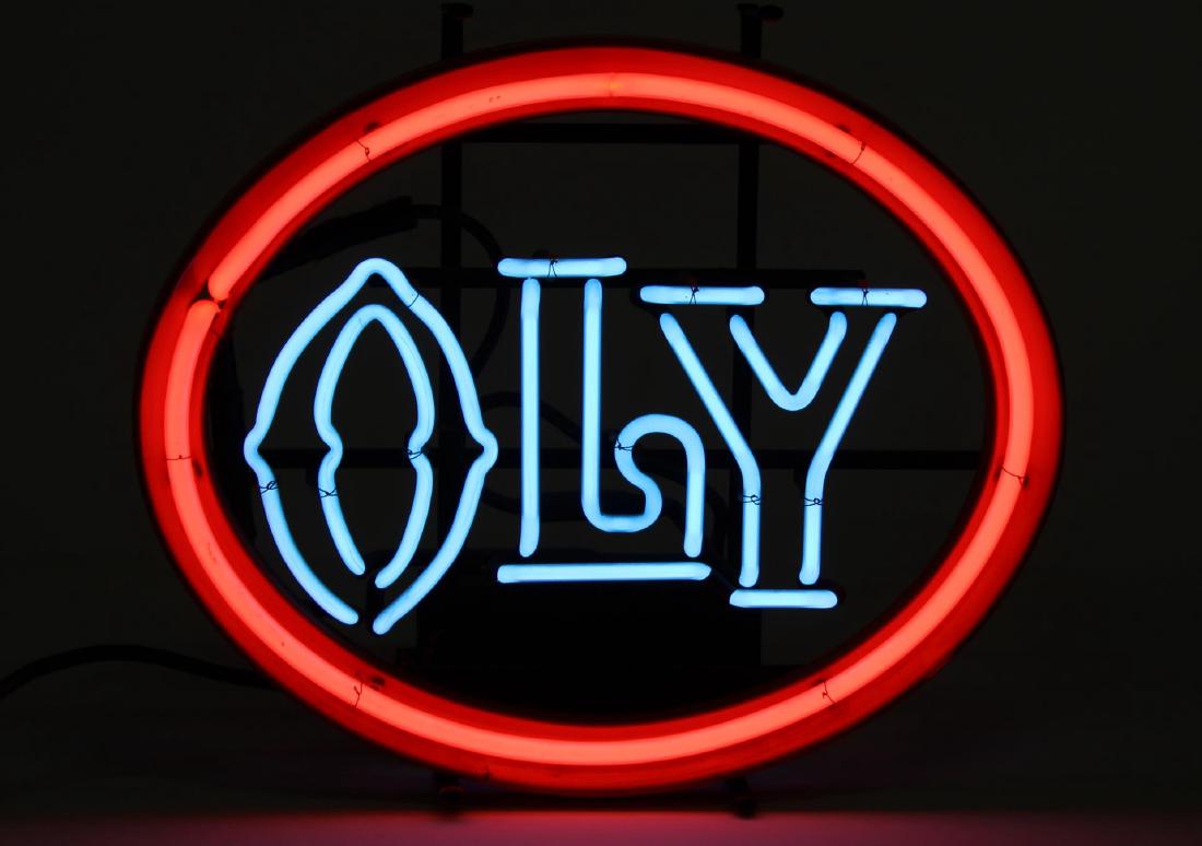 "OLY" Olympia Beer- Neon Sign (1 of 4)