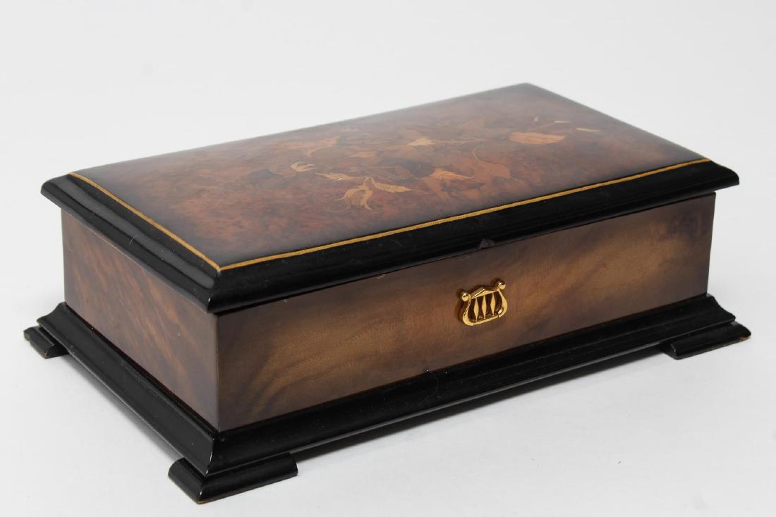 Reuge Swiss Music Box, Marquetry-Inlaid, 20th C (1 of 9)