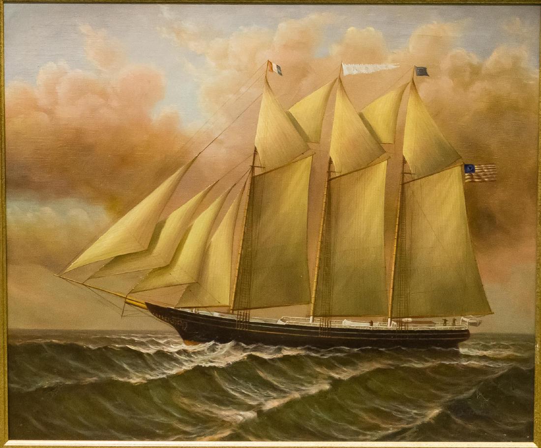 D. Tayler (American, 20th C.)- Nautical Oil (1 of 4)
