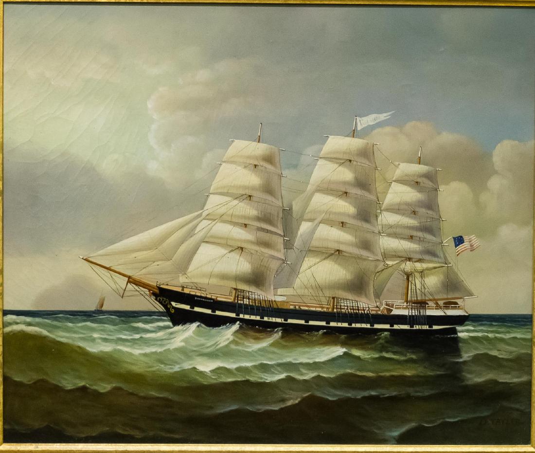 D. Tayler (American, 20th C.)- Nautical Oil (1 of 4)