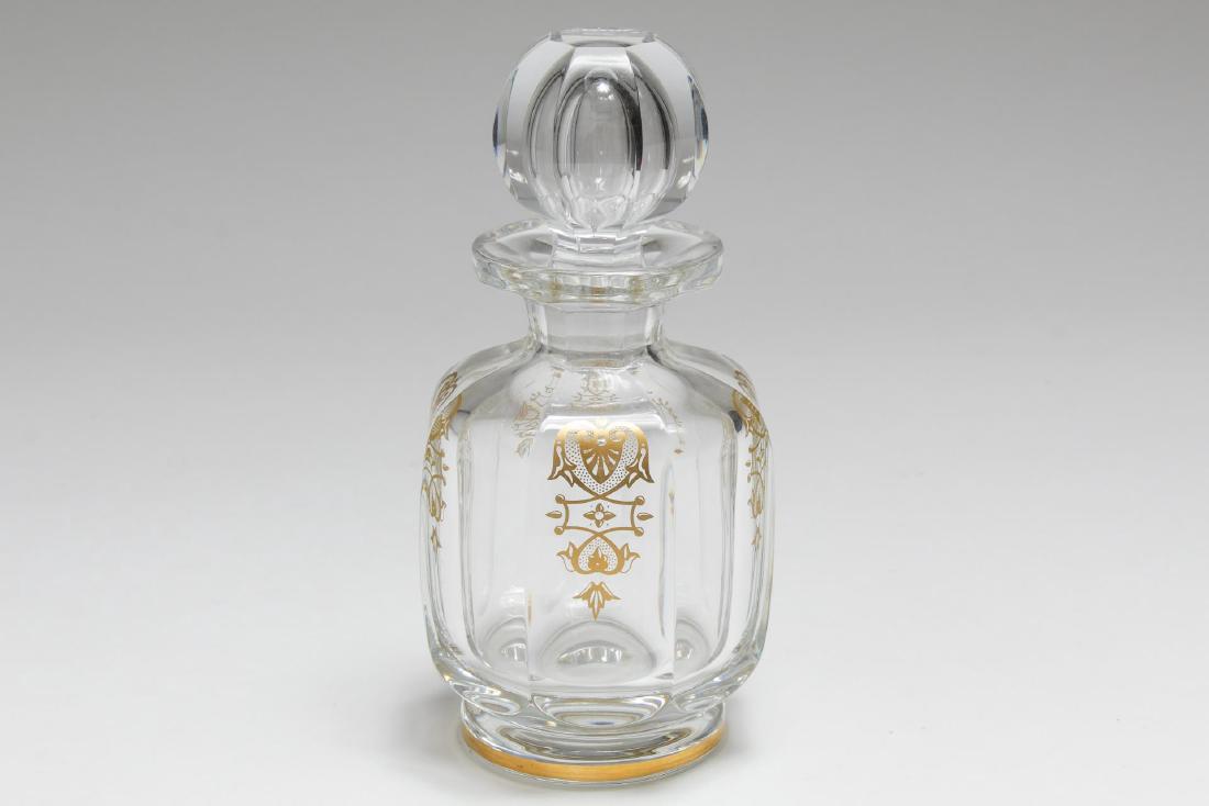 Baccarat Crystal Perfume Bottle with Gilding (1 of 3)