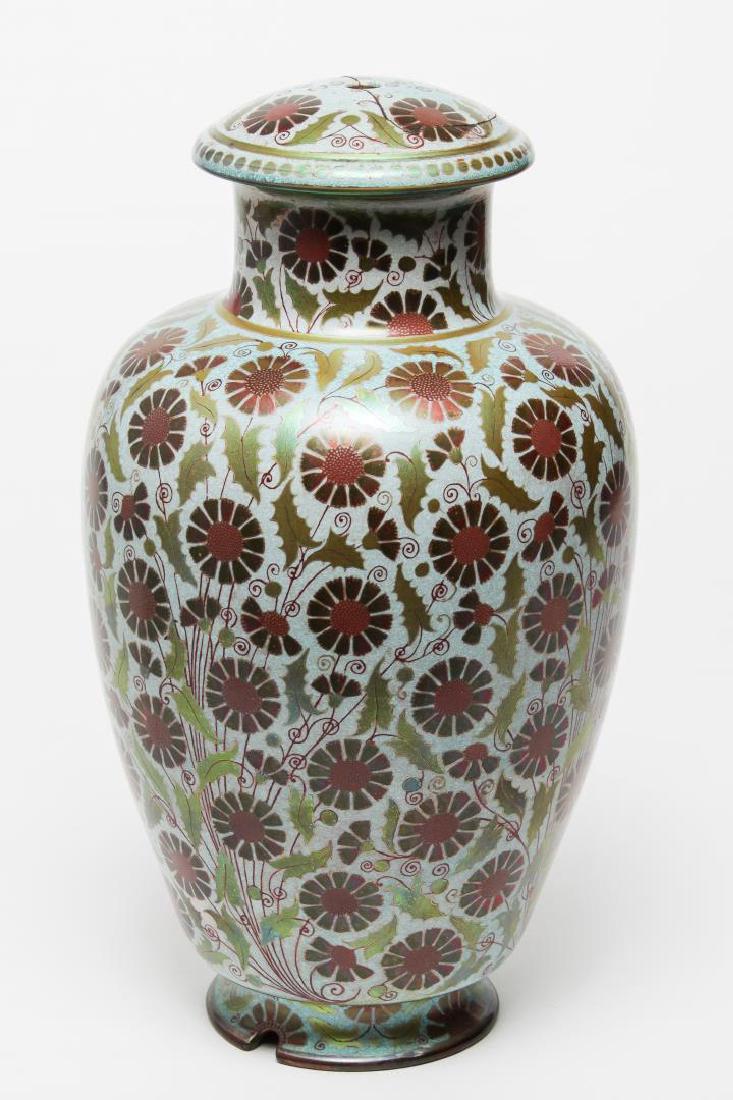 Zsolnay Pecs Eosin-Glaze Pottery Lamp Base, 1920s (1 of 5)