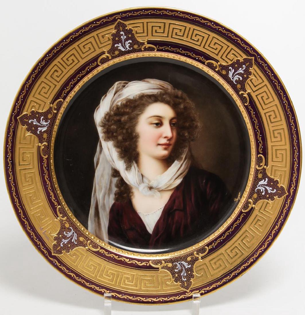 Royal Vienna Porcelain Cabinet Plate, Antique (1 of 5)