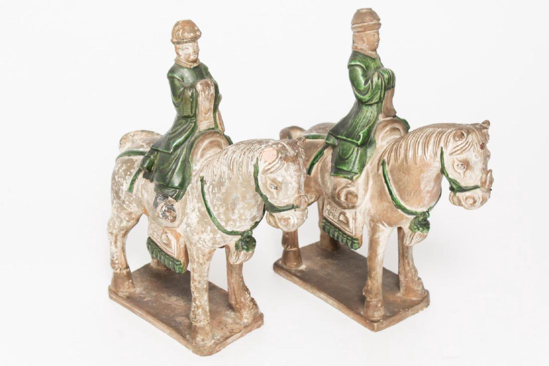 Chinese Sancai-Glazed Equestrian Pottery Figures (1 of 10)