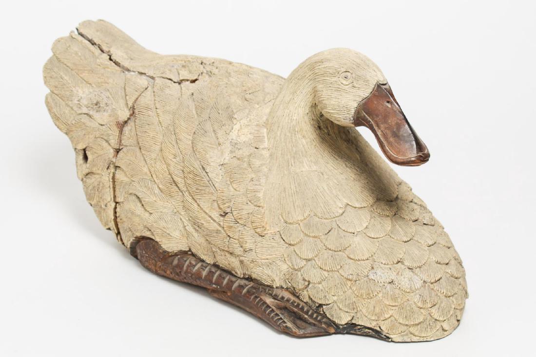 Folk Art Carved Wood Goose / Duck Decoy (1 of 5)