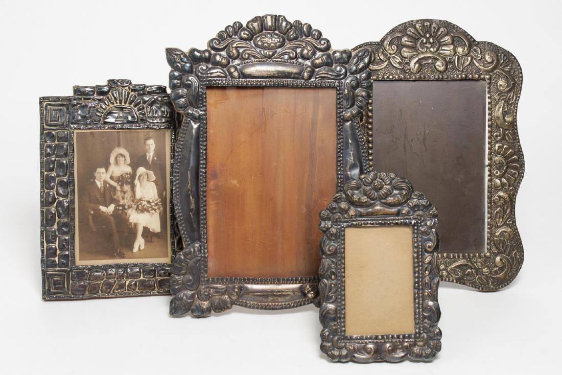 Peruvian Silver Picture Frames, w. Inca Motifs, 4 (1 of 5)