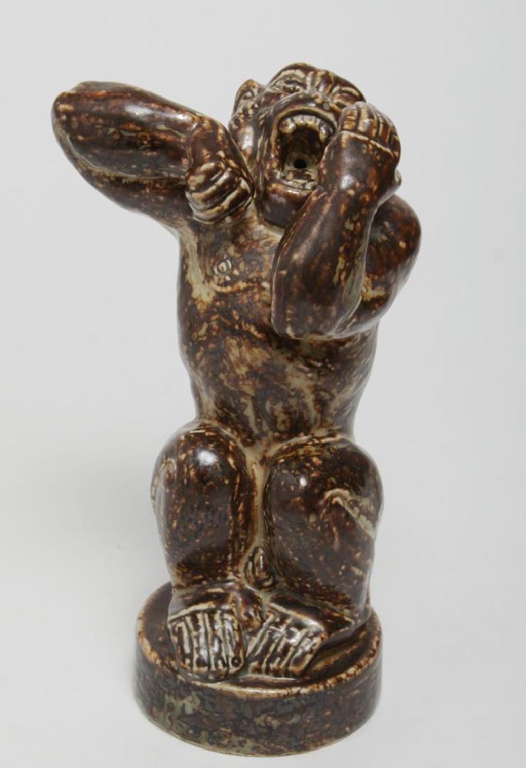 Royal Copenhagen Stoneware Angry Baboon, Knud Kyhn (1 of 6)