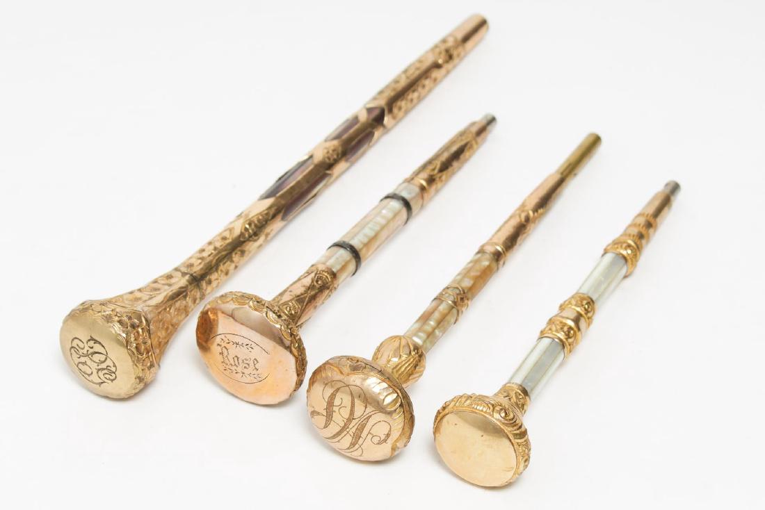 Victorian Gold-Plated Parasol Handles, 4 (1 of 2)
